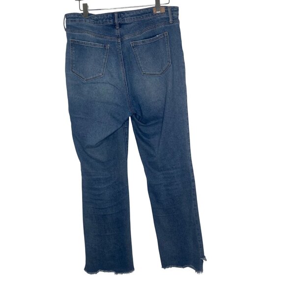 Sofia Aura High Rise Skinny Kick Boot Jeans Womens Size 10 Medium Wash Frayed He - Picture 5 of 15